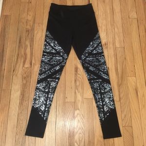 Black Reflective Leggings